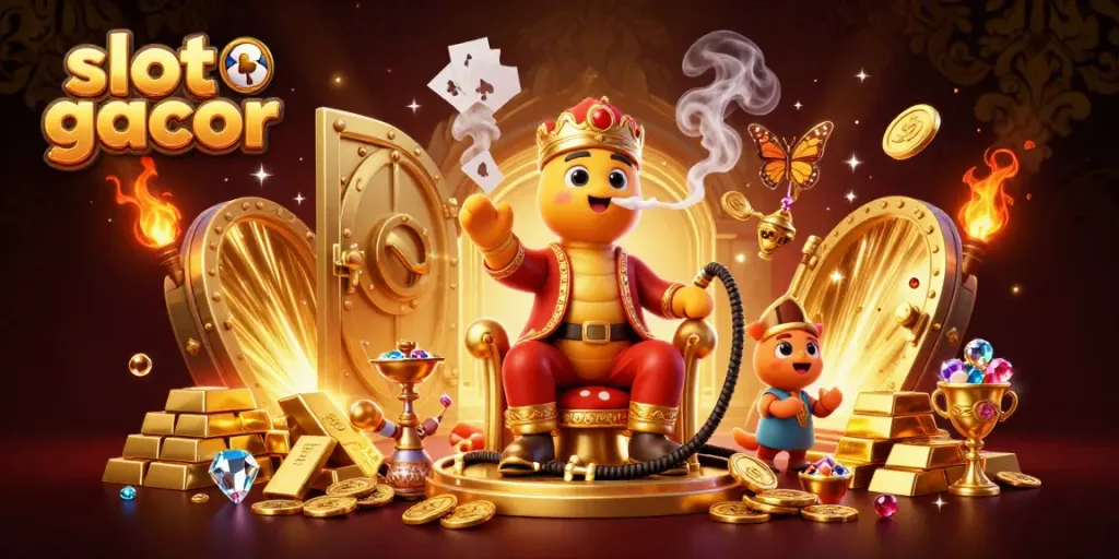 Experience the thrill of slot gacor with vibrant characters, treasure, and action.