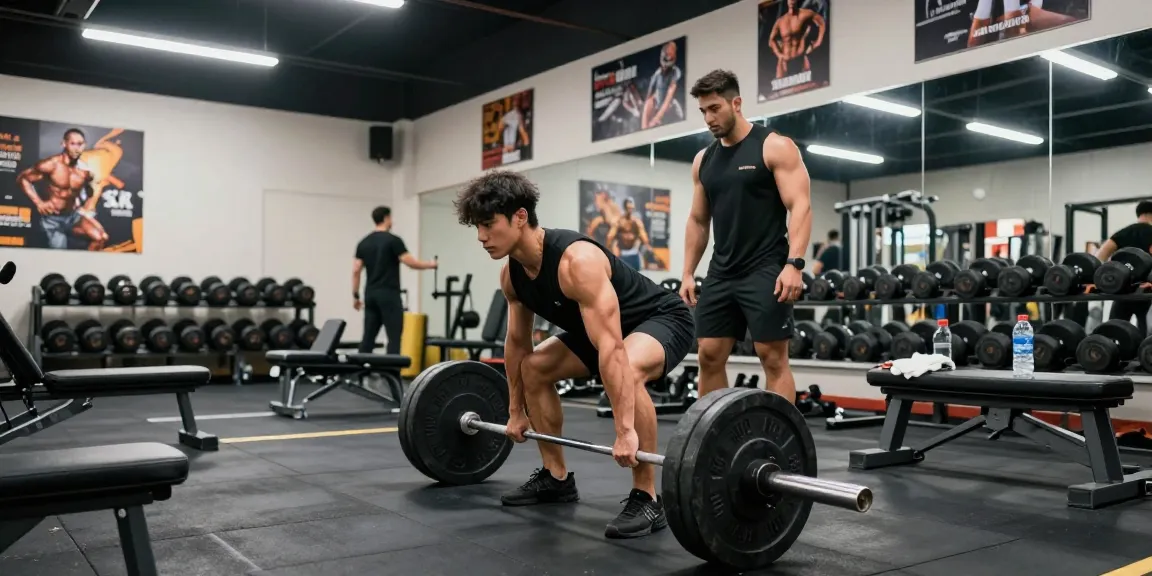Spieropbouw training bij Unique Pharma Steroïden Winkel met enthousiaste sporter in actie.